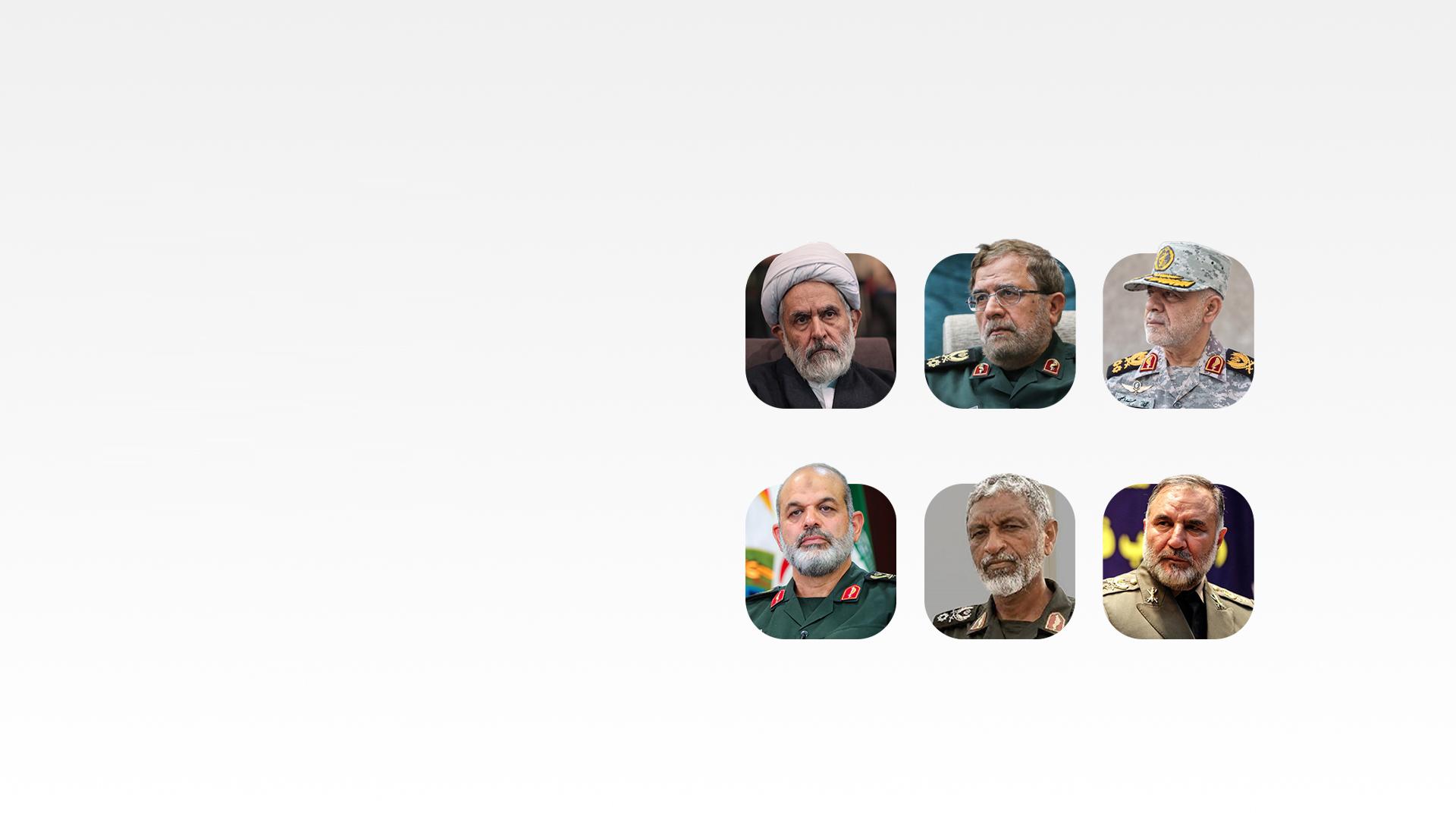 Six high-ranking commanders appointed by Commander-in-Chief in separate decrees